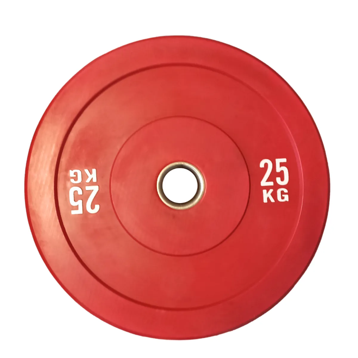 GENERICO - Par Discos Bumper 25 Kg Olímpicos Profesional