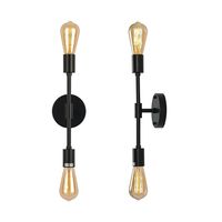 Led lámpara De techo Vintage Sala Pasillo Negro