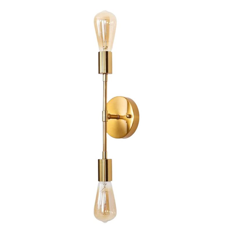 PUREPOWER - Led lámpara De techo Vintage Sala Pasillo Dorado