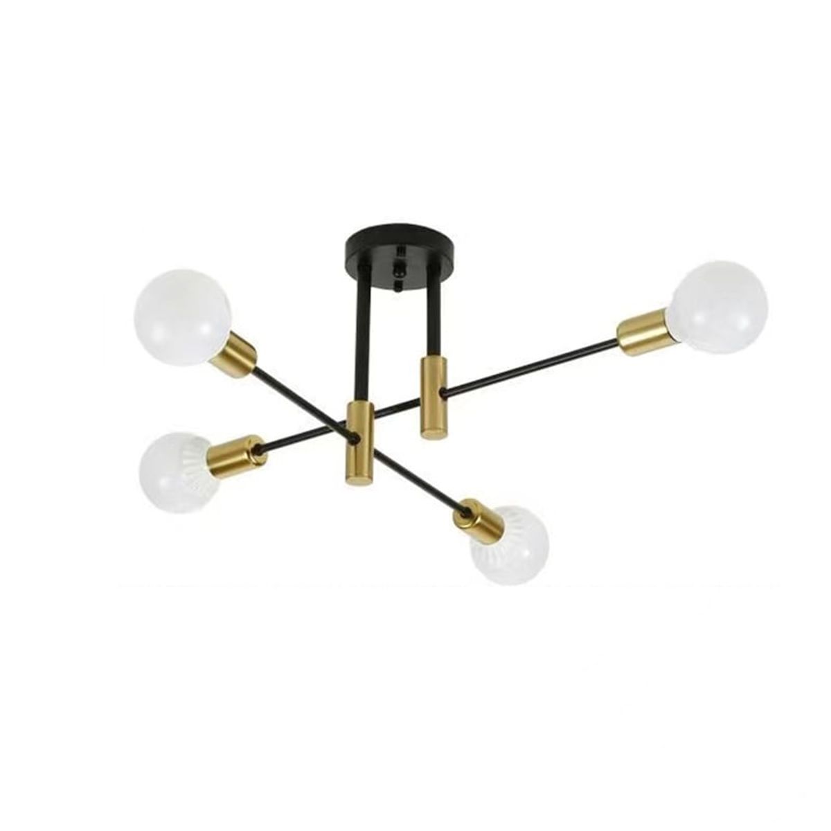 PUREPOWER - Lámpara de techo moderna de lujo para el hogar -Negro Y Dorado