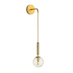 MMDH - Lámpara de pared de vidrio para sala de estar moderna D - Dorado.