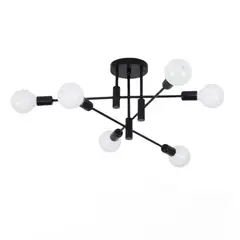MMDH - Lámpara de techo LED de decoración moderna para el hogar CLA264-Negro.