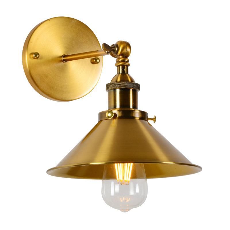 MMDH - Lámpara de pared led de la sala de estar de color bronce cla214 oro.
