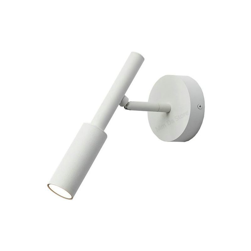 MMDH - El foco de led nórdico se puede ajustar la lámpara de pared 7w blanco