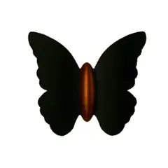 MMDH - Aplique LED de exterior Butterfly 5W Neutro CLA297 Negro.
