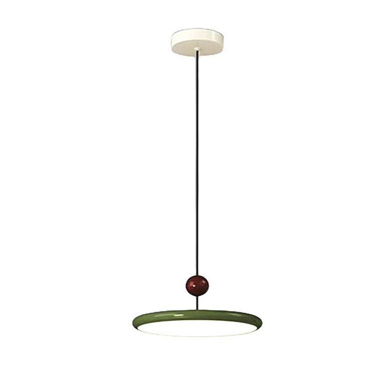 MMDH - Platillo Volador Moderno Lámpara Colgante Comedor-LED CLA282-Verde