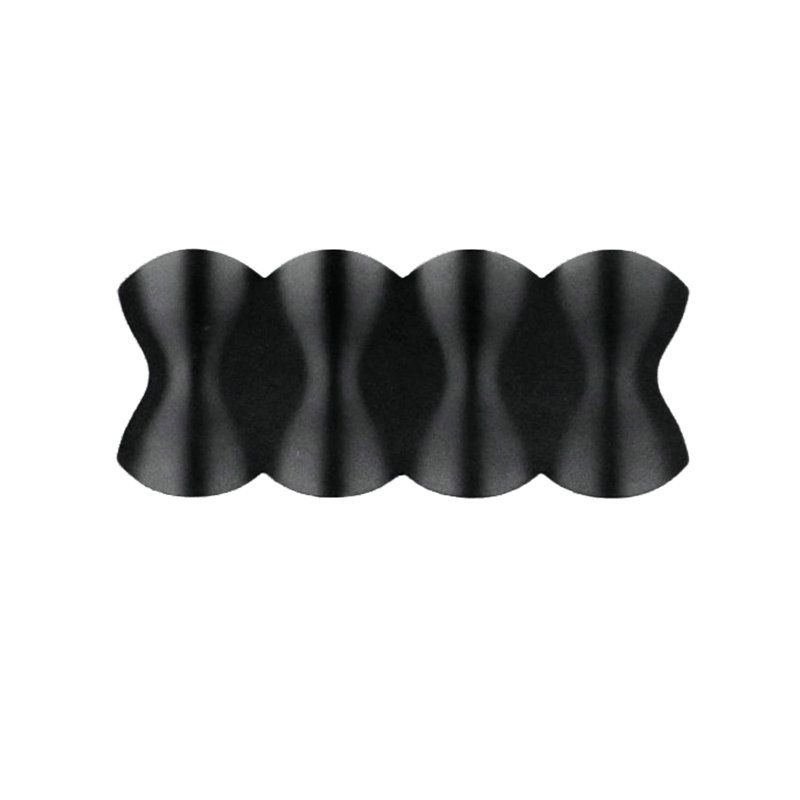 MMDH - Villa Courtyard LED Aplique de Pared Exterior 8W Neutro CLA295 Negro.