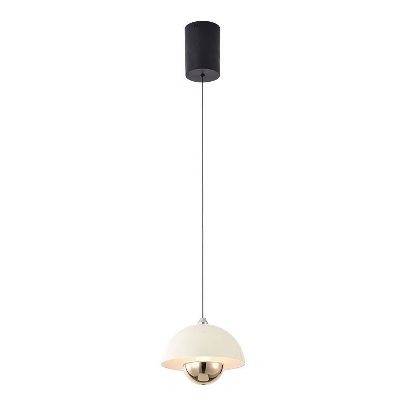 MMDH - Comedor Dormitorio Danish Pod LED Lámpara Colgante CLA284 Blanco Oro..