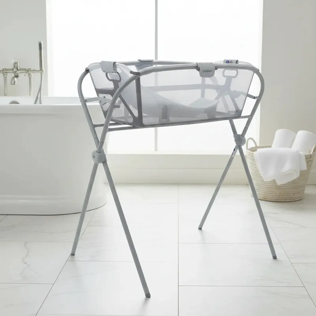 BEBESIT - Bañera Flexi 3 en 1 Plegable + Soporte de Bebesit