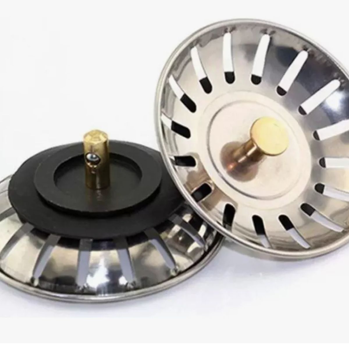 GENERICO - Rejilla Para Desague Lavaplatos Fregadero Acero 7.5 Cms