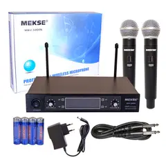 MEKSE - MICROFONO INALAMBRICO DE MANO DOBLE UHFFQ VAR MKU-5000N