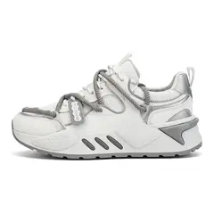 SHANDIAN - Zapatillas Running Plataforma Hombre Blanco