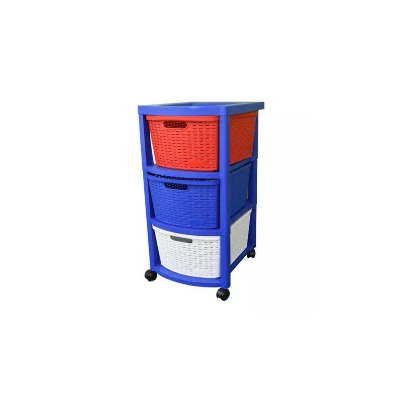 RIMAX - Cajonero Rimax Rattan 3c Mocca