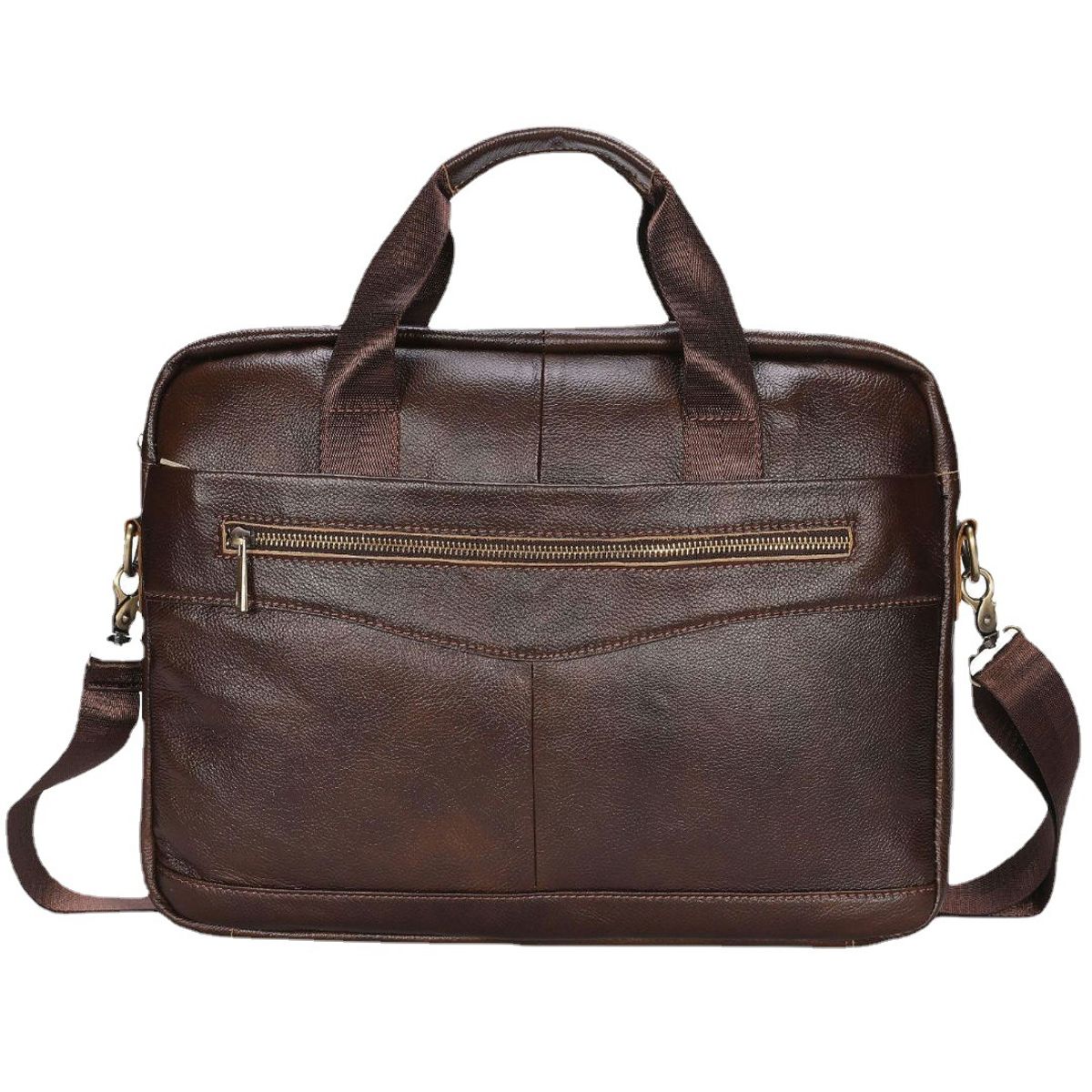 PUREPOWER - Maletín bolso vintage de piel de vacuno para hombre