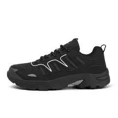 SHANDIAN - Zapatillas Outdoor Deportivos Hombre Negro