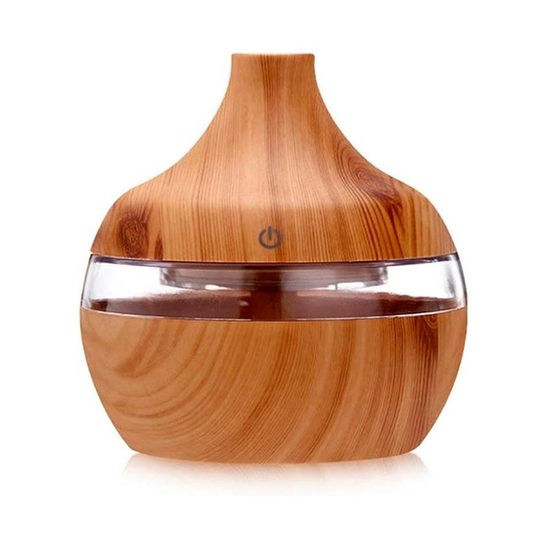 GENERICO - Humificador Difusor De Aroma Multifuncional De Madera Clara