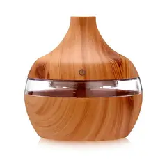 GENERICO - Humificador Difusor De Aroma Multifuncional De Madera Clara