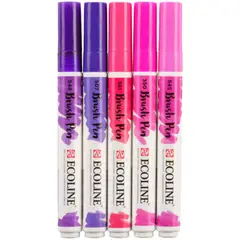 Royal Talens - Set 5 Marcadores Acuarela Ecoline Colores Violeta