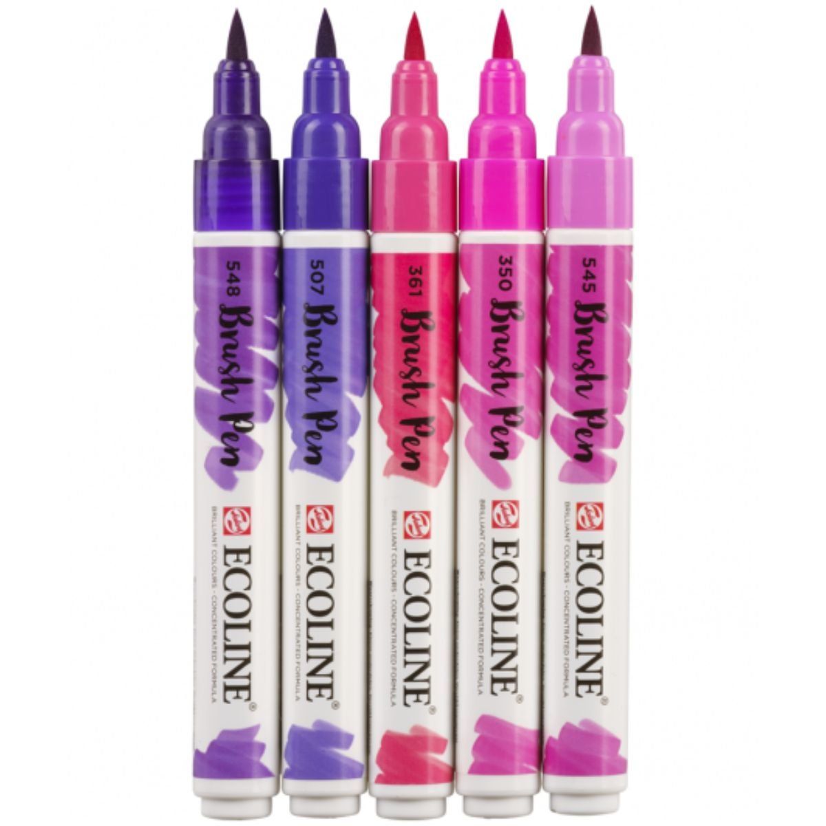Royal Talens - Set 5 Marcadores Acuarela Ecoline Colores Violeta