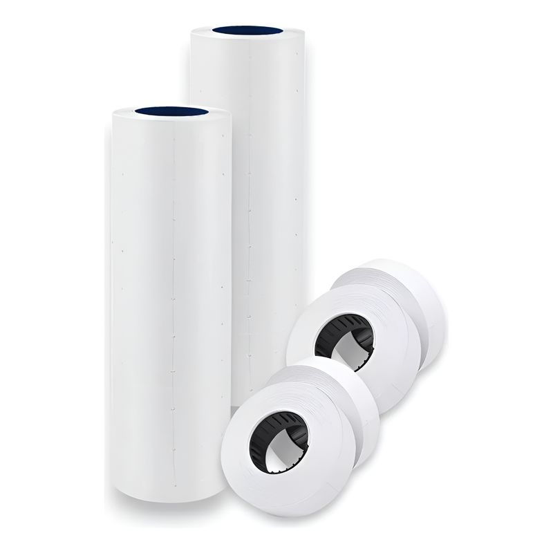 GENERICO - Pack X20 Rollos De Etiquetas Sato Blancas Para Etiquetadora