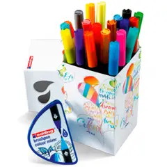 EDDING - Set Marcadores Punta Pincel Happy 20 Colores + mixer