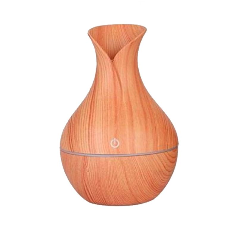 GENERICO - Humidificador Ultrasónico Con Forma De Jarrón Cafe Claro