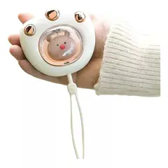 GENERICO - Calentador De Manos Calienta Manos Usb Diseño Huella Gato Blanco