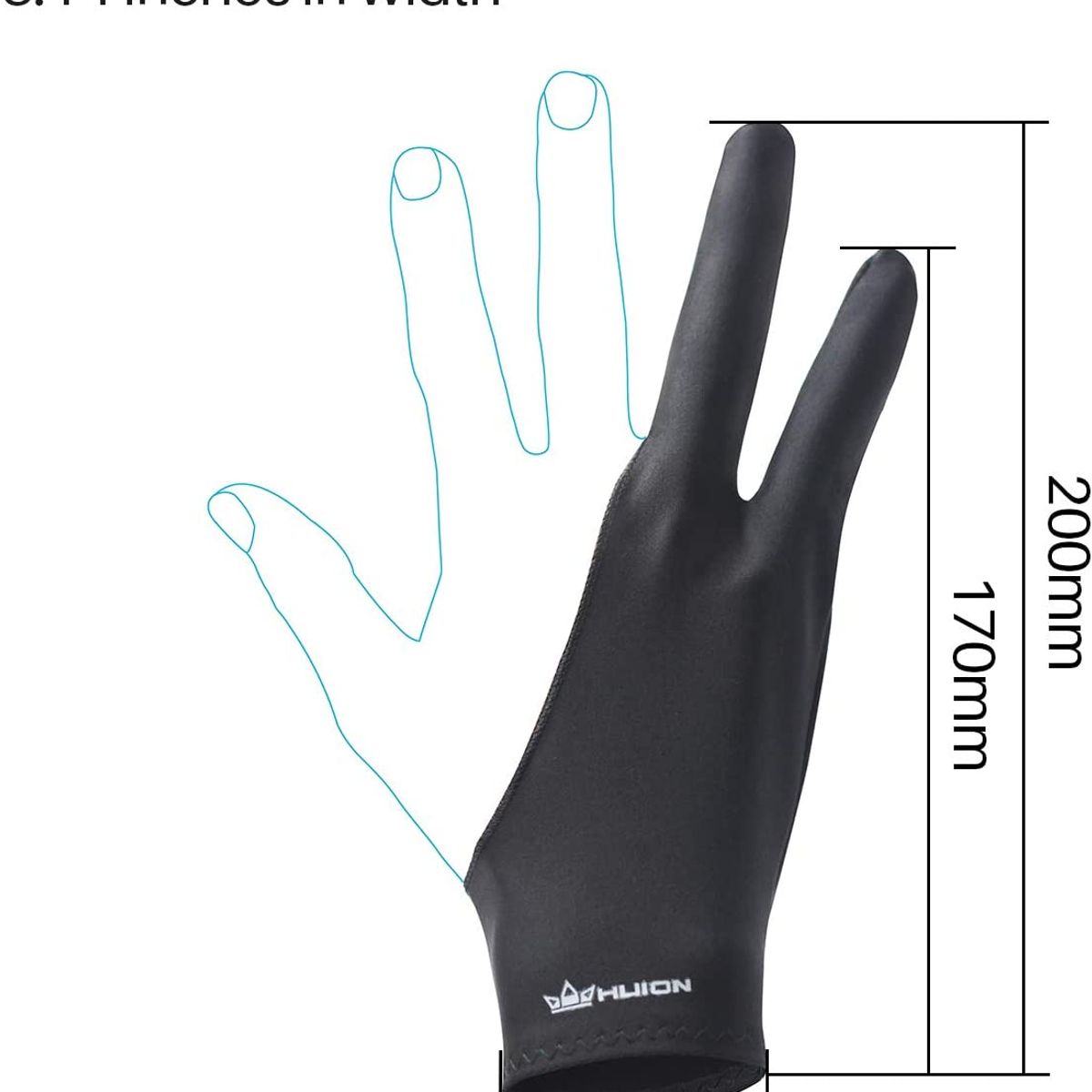 HUION - Guante de artista huion para tableta de dibujo