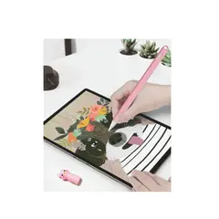 GENERICO - Funda De Silicona Suave Para Apple Pencil 2da Gen-gatito-ROSA