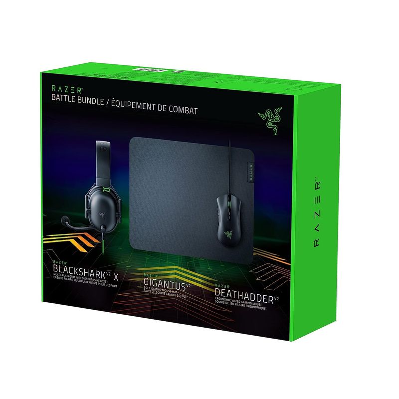 RAZER - Razer Battle Bundle BLACKSHARK V2 X - DEATHADDER V2 - GIGANTUS V2