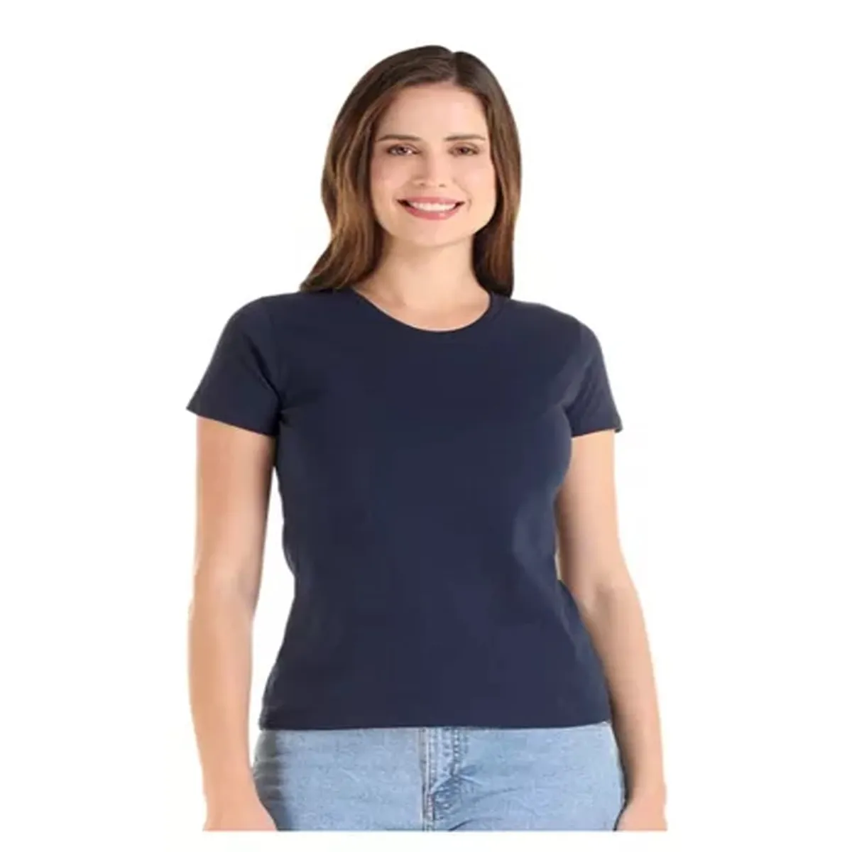 CREA PRINT - POLERA 100 % ALGODON MC MUJER CUELLO REDONDO