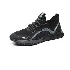 DANWEILE - Zapatos casuales moda Zapatos correr para hombres y mujeres - Negro.