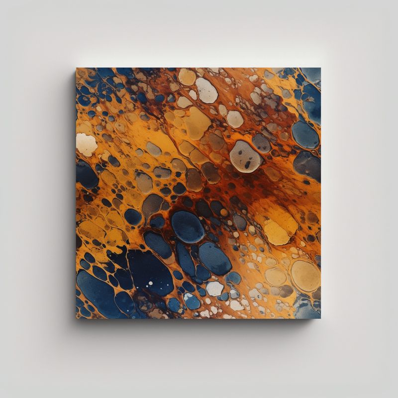 GENERICO - Fotografía De Textura De óleo Abstracto En Alta 50x50 Cm