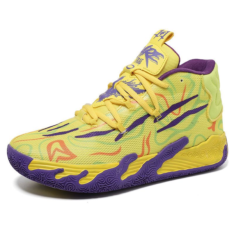 DANWEILE - Basketball Shoes Breathable Confortable Men Zapatos De Mujer-amarillo.