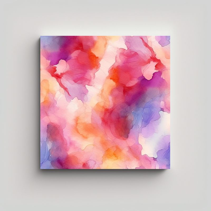 GENERICO - Patrón De Acuarela Abstracto Con Efecto Visual 70x70 Cm