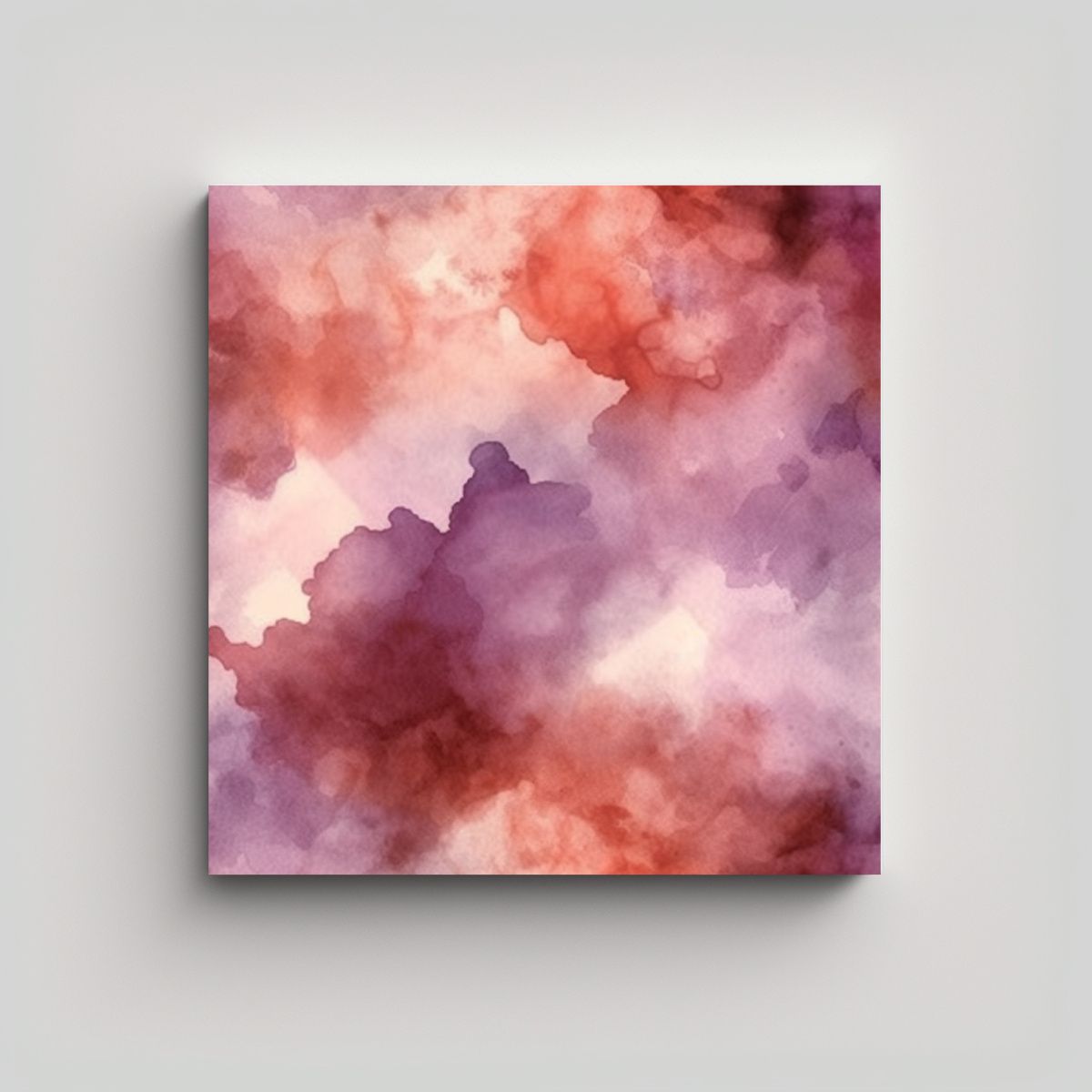 GENERICO - Patrón Acuarela Abstracto Elegante Con Naranja 90x90 Cm