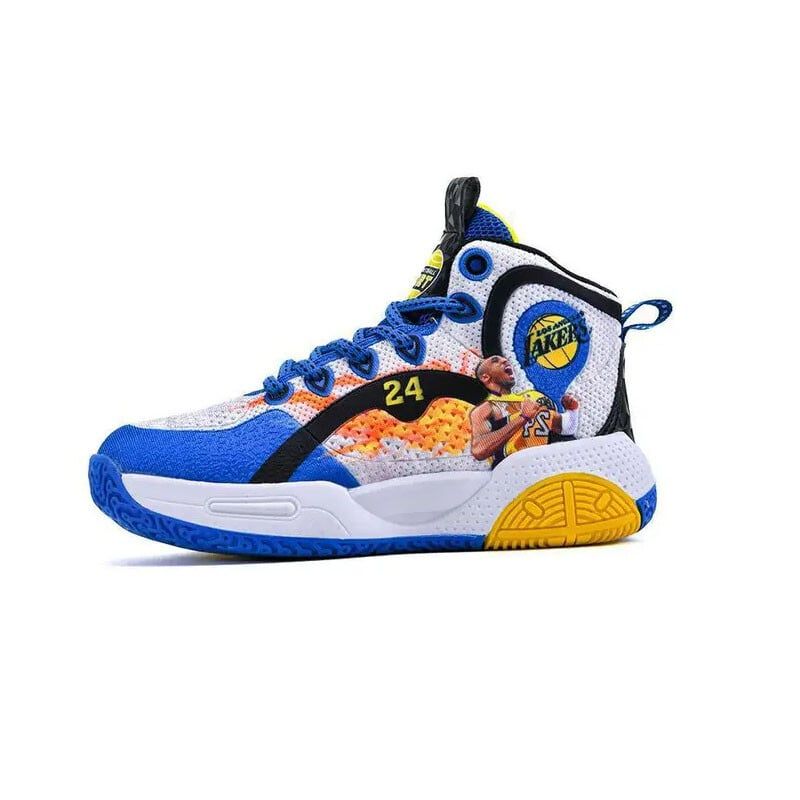 DANWEILE - Zapatillas de baloncesto deportivas de malla - Azul real.
