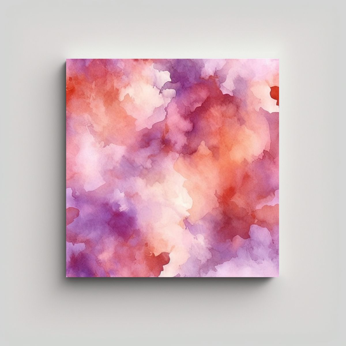 GENERICO - Cuadro Imagen Abstracto Color Naranja Patrón 70x70 Cm