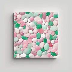 GENERICO - Cuadros Decorativos De Playa Verano Con Piedras 70x70 Cm