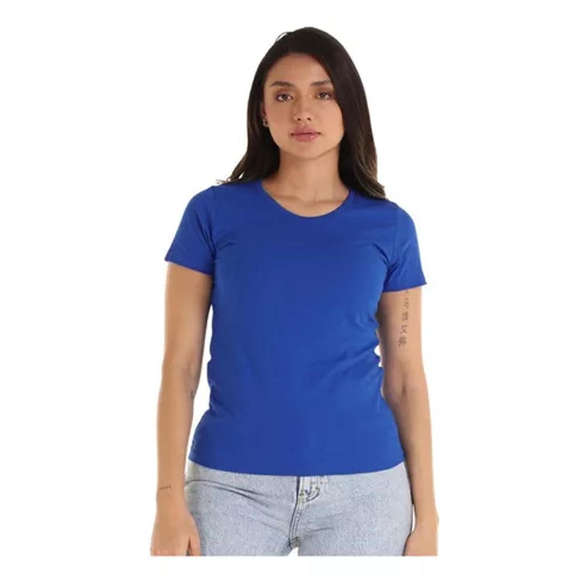 CREA PRINT - POLERA 100 % ALGODON MC MUJER CUELLO REDONDO