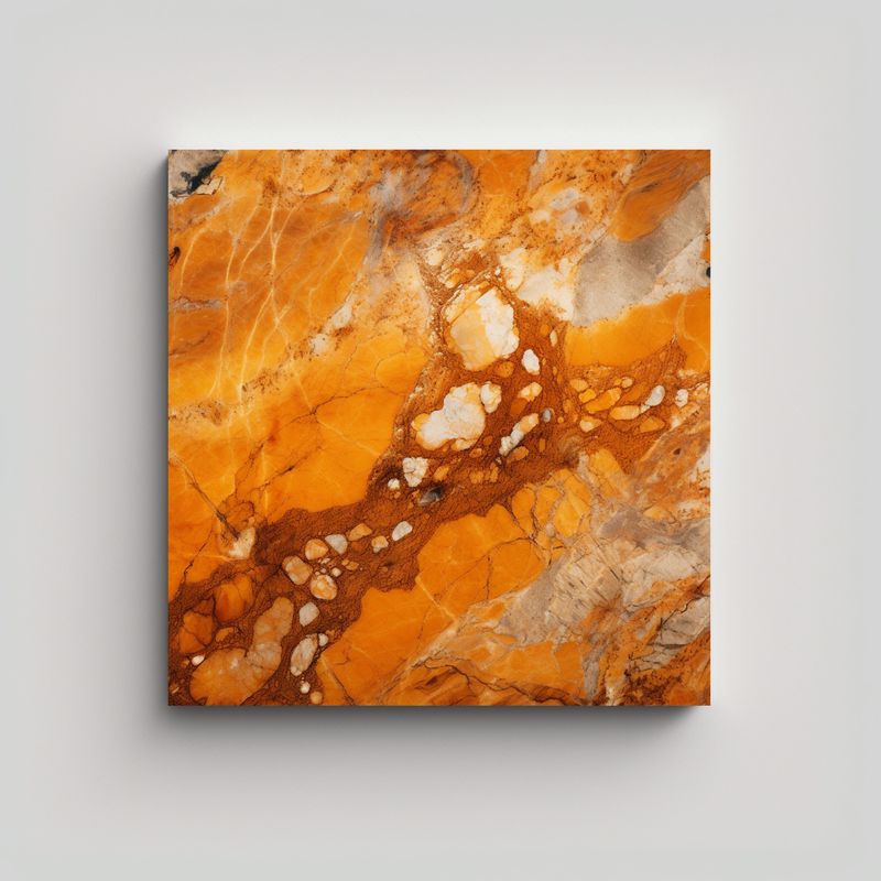 GENERICO - Pinturas Decorativas De Mármol Naranja De Alta 70x70 Cm