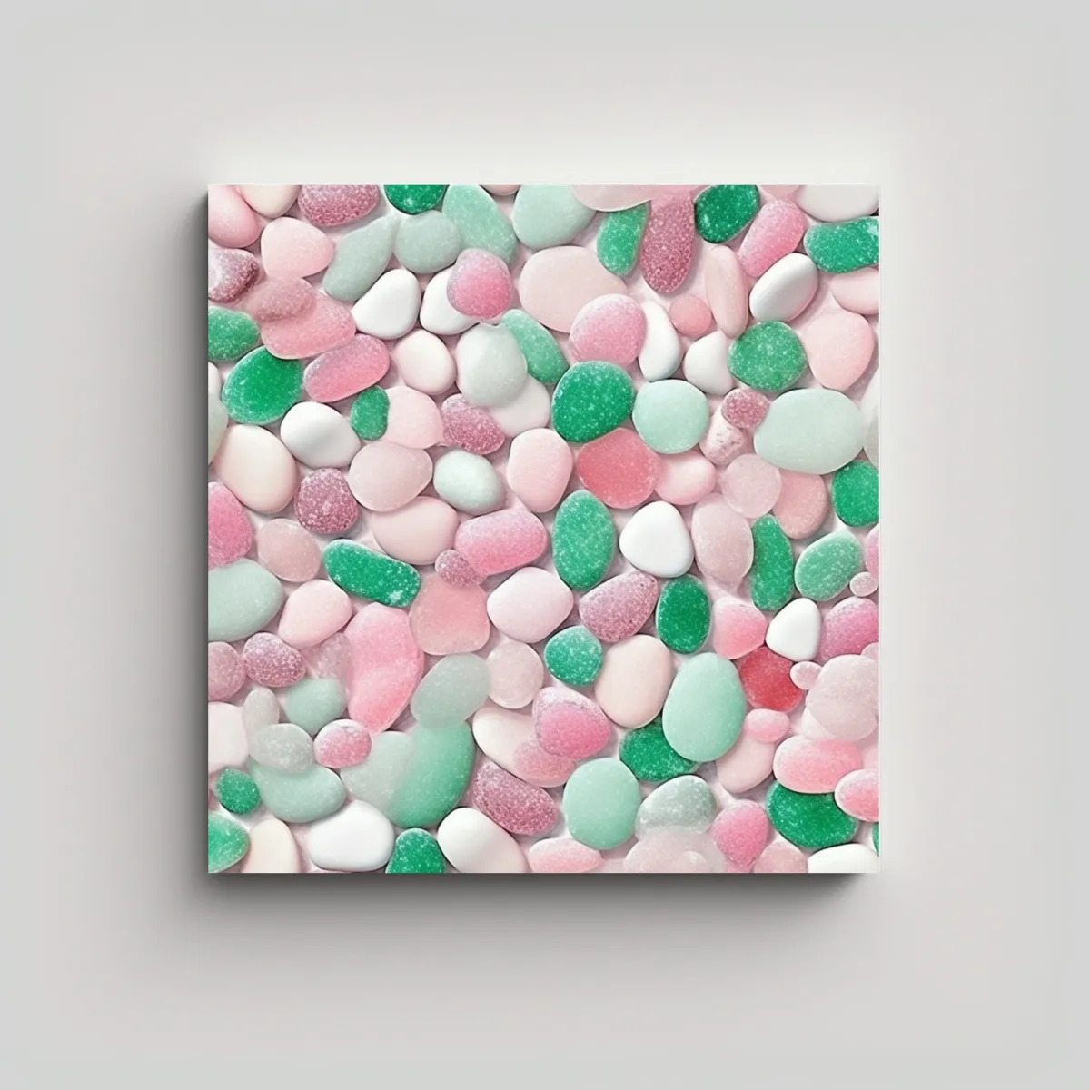 GENERICO - Cuadros Decorativos De Playa Verano Con Piedras 50x50 Cm