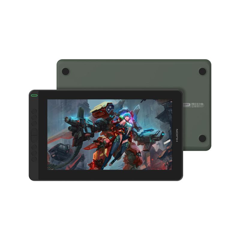 HUION - Tableta Digitalizadora Huion Kamvas 13 Verde Sin Soporte