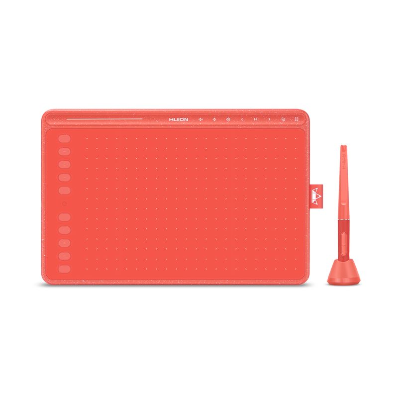 HUION - Tableta Digitalizadora Gráfica Huion HS611 para Dibujo Roja
