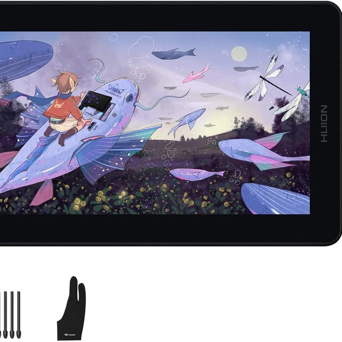 HUION - Tableta Gráfica Digitalizadora Huion KAMVAS 12 con Soporte