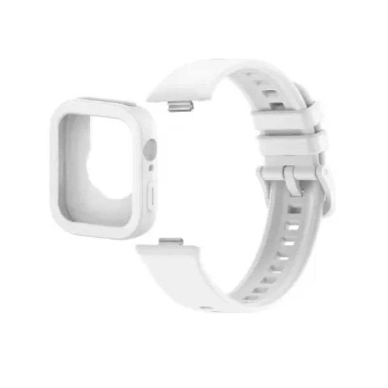 GENERICO - Correa De Silicona + Funda Para Huawei Watch Fit 3-BLANCO