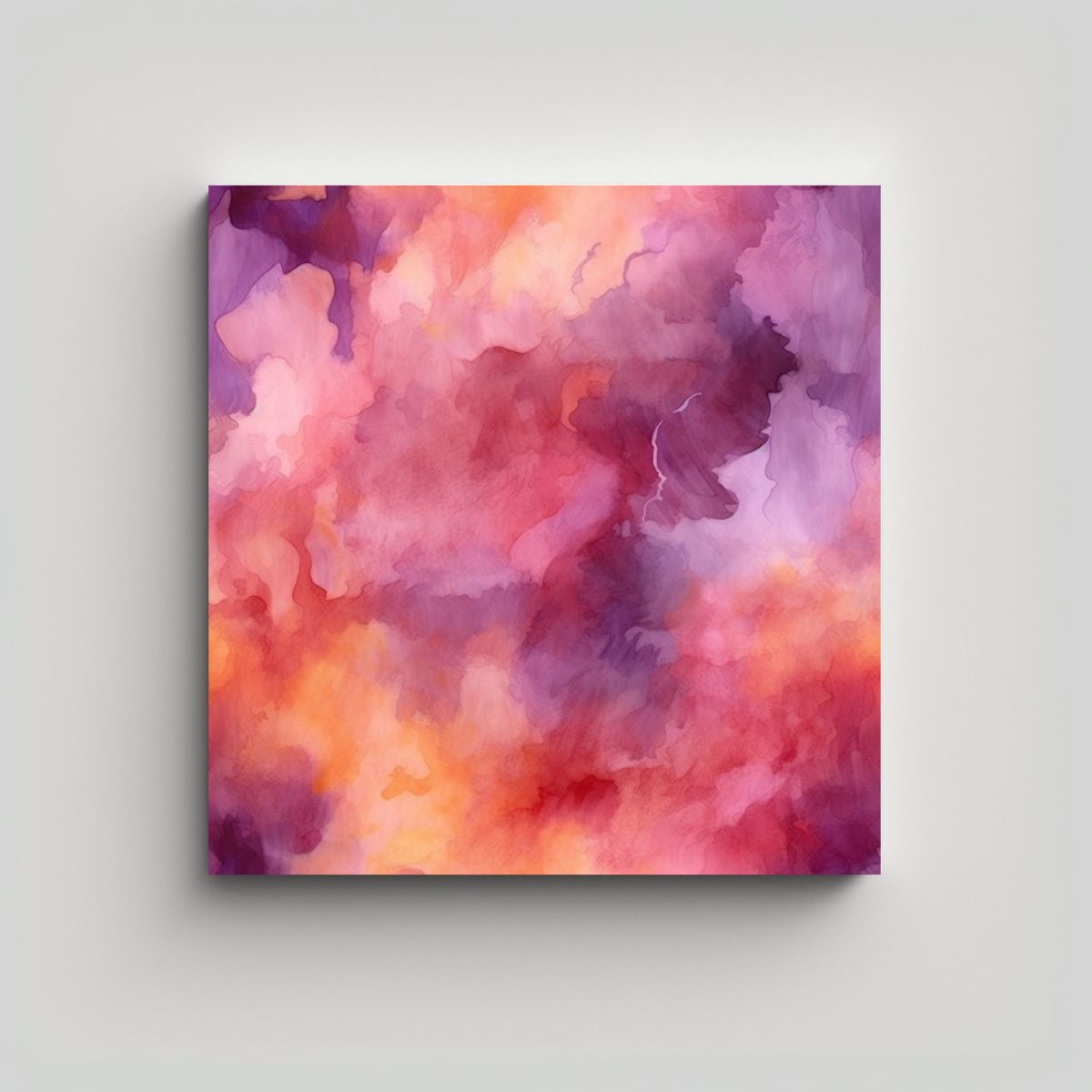 GENERICO - Fondo Acuarela Abstracto Multicolor Con Patrón 70x70 Cm