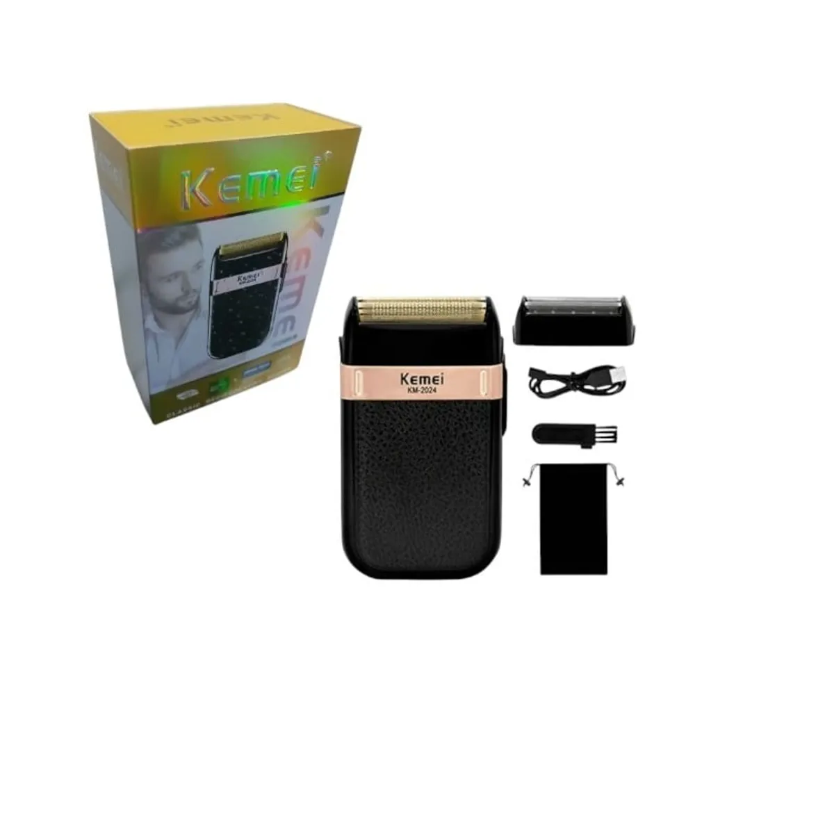 KEMEI - Maquina Afeitadora Inalámbrica Rasuradora Kemei 2024