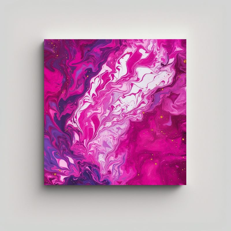 GENERICO - Pinturas Decorativas De Textura Mármol Magenta 70x70 Cm