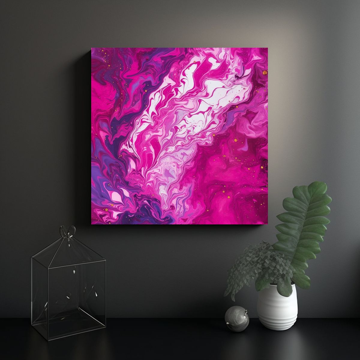 GENERICO - Pinturas Decorativas De Textura Mármol Magenta 50x50 Cm